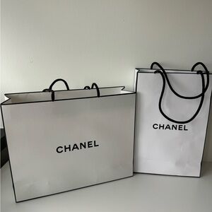 2 Chanel Beauty Shopping Bags